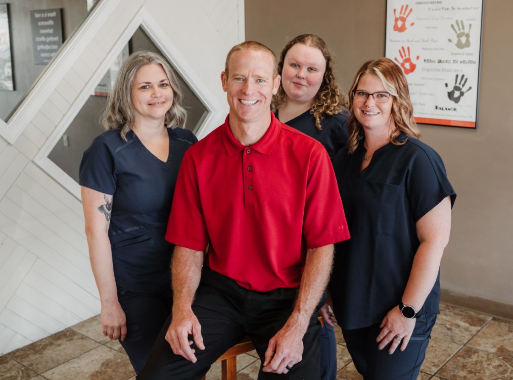 Man getting back adjustment